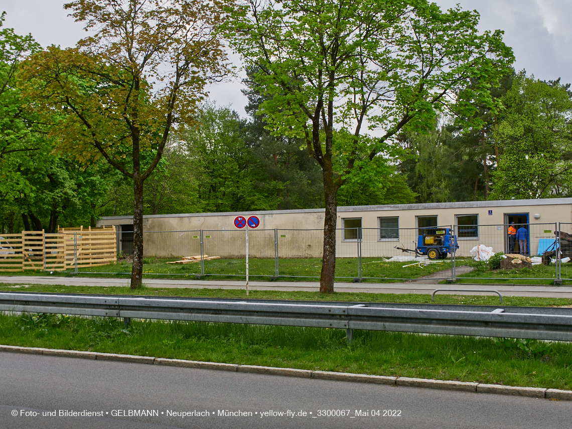 04.05.2022 - Baustelle am Haus für Kinder in Neuperlach